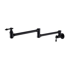 Pot faucet wall-mounted faucet (black)