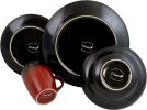 Elama Tanizia 16 Piece High Gloss Dinnerware Set