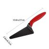 1pc; Cake Server; Stainless Steel Pizza Shovel; Black Red Cake Knife Cake Cutter; Pizza Pie Server; Kitchen Baking Tool; Household Item