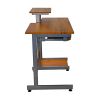 Techni Mobili Complete Computer Workstation Desk; Woodgrain