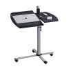 Techni Mobili Rolling Adjustable Laptop Cart; Graphite