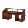 Annette Music Desk; Walnut &amp; Black Finish OF00994