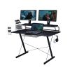 Techni Sport TS-200 Carbon Computer Gaming Desk with Shelving; Black