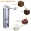 Hand Crank Pepper Conical Burr Grinder Coffee Beans Mill Muller Stainless Steel