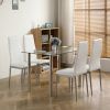 110CM Clear Color Dining Table Set (This product will be split into two packages) (replace 64512970)