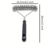 1pc Grill Cleaner Long Handle Y-shaped Curly Brush For Outdoor Grills Stainless Steel Bristles Non-Stick Cleaning Brushes BBQ Accessories