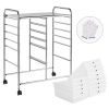 12 Drawer Rolling Storage Cart Organizer with Lockable Wheels, White