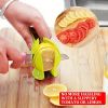 1pc Tomato Slicer Holder; Lemon Cutter; Round Fruits Vegetable Cutting Tools; Handheld Multi Purpose Tongs; Kitchen Gadget