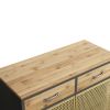 31.5'' Wide 2 Drawer Sideboard, Modern Furniture Decor, Made with Iron + Carbonized Bamboo, Easy Assembly